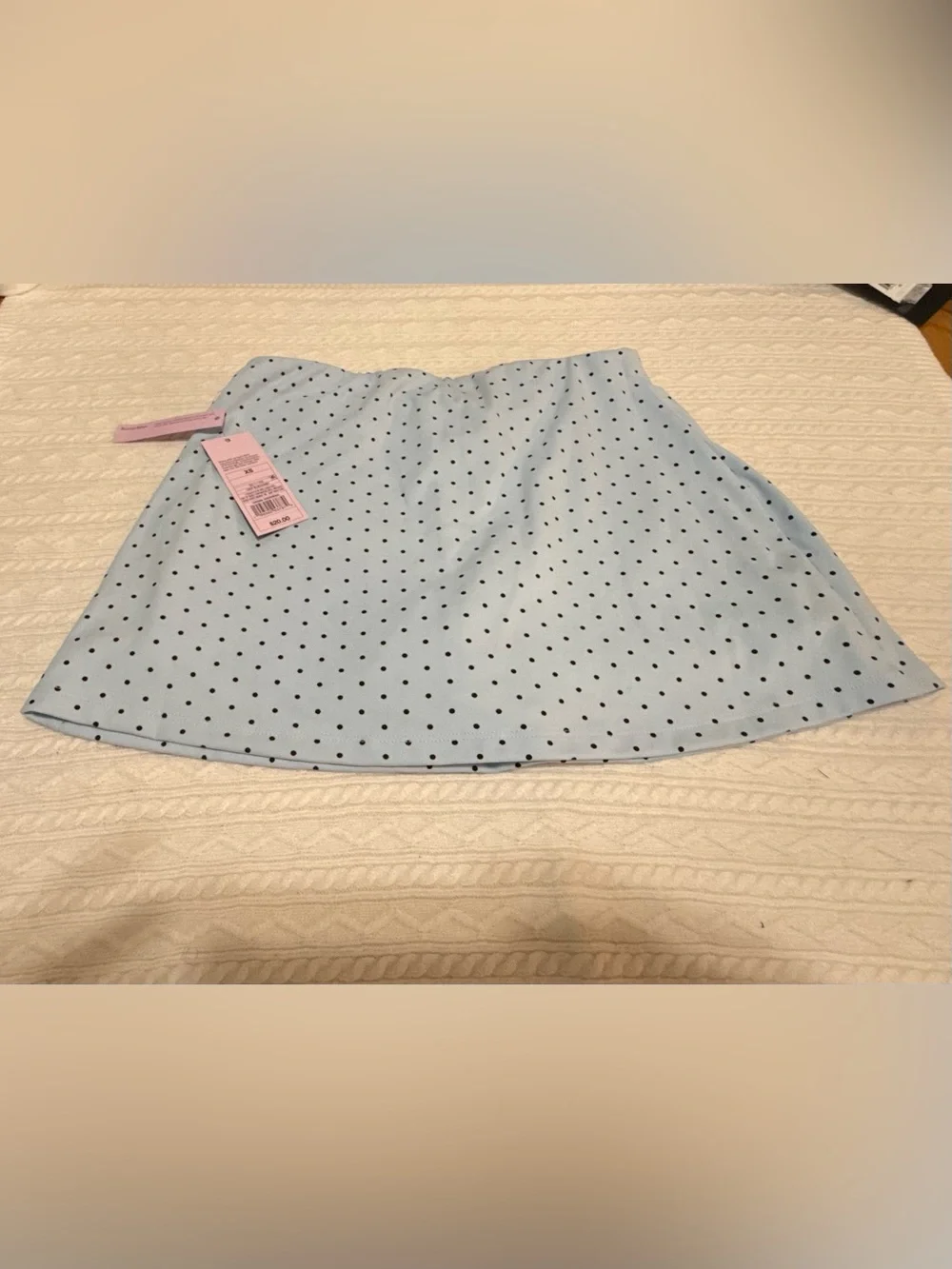 Women’s Light Blue Polka Dot Shorts